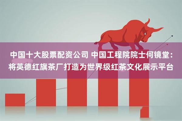中国十大股票配资公司 中国工程院院士何镜堂：将英德红旗茶厂打造为世界级红茶文化展示平台